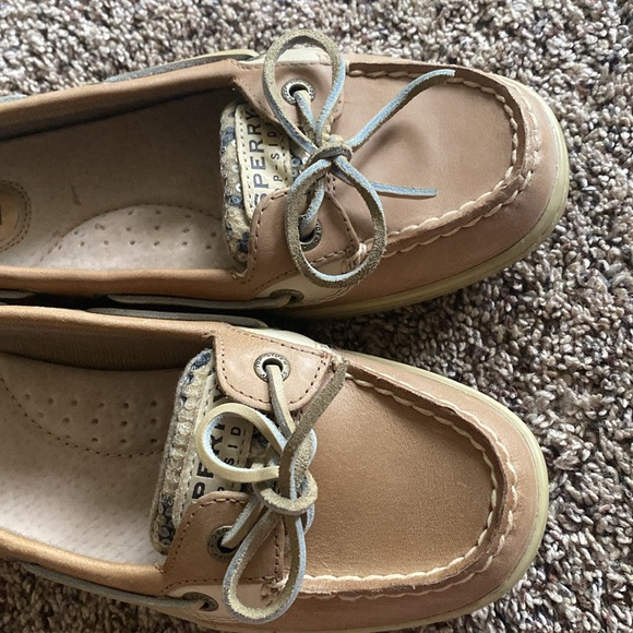 Sparkly Leopard Print Sperry Top Sider Women’s 7 - Picture 4 of 6